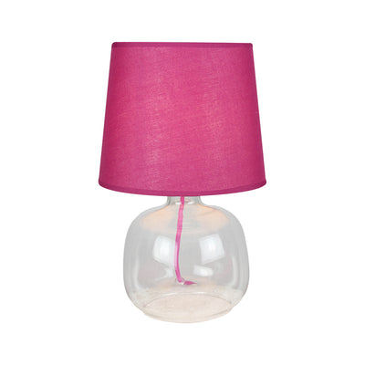 Mandy Table lamp 1xE27 40W Burgundy/Transparent