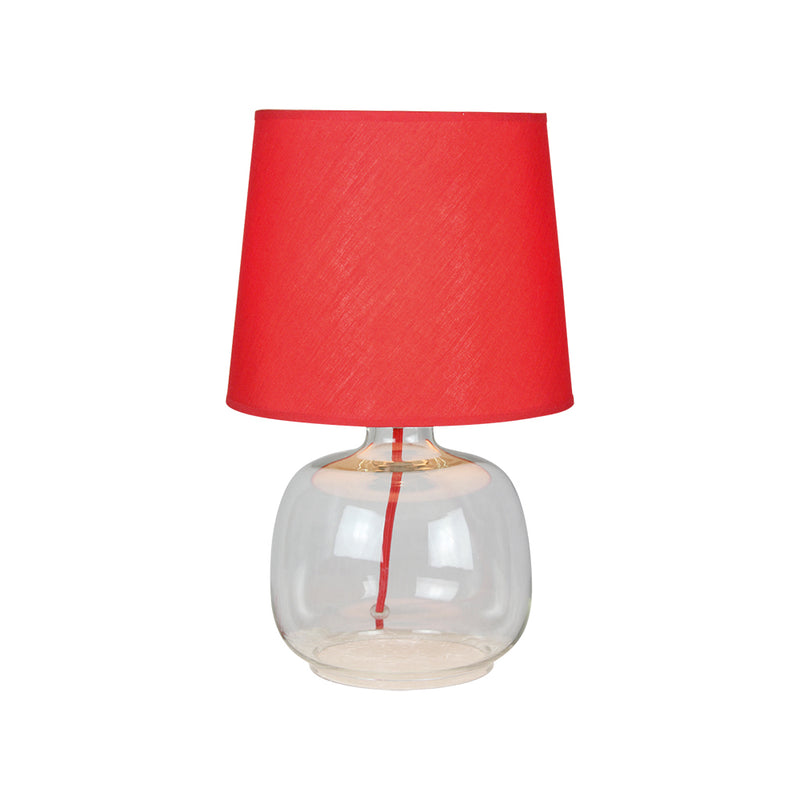 Mandy Table lamp 1xE27 40W Red/Transparent