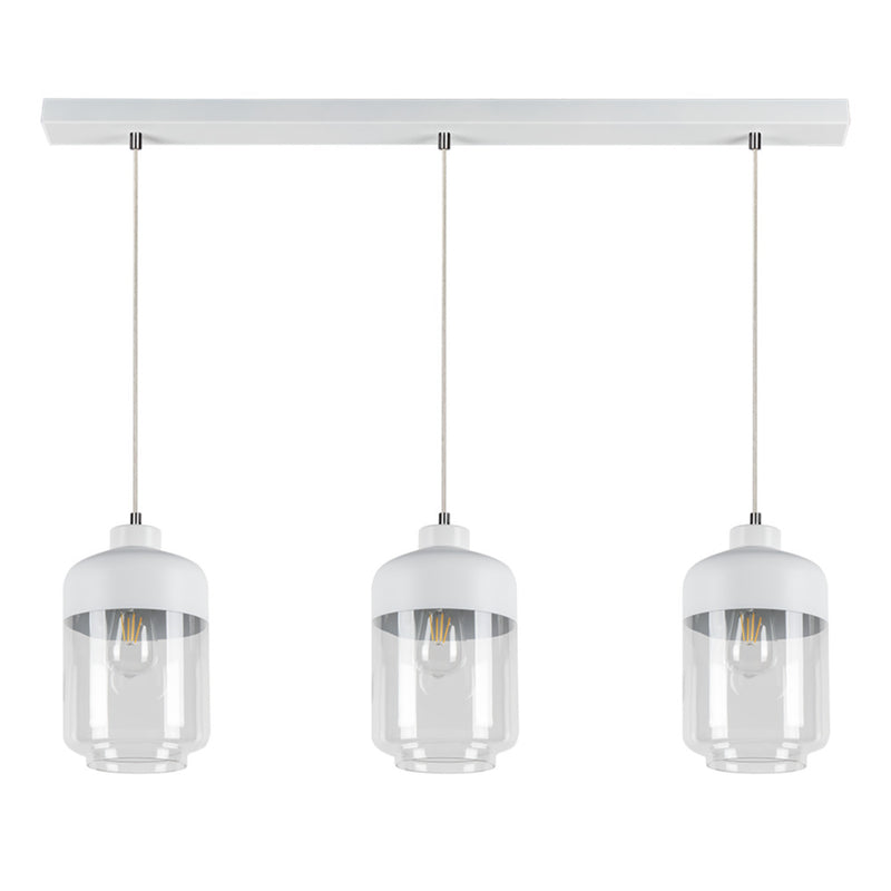 Amaretto Pendant Lamp 3xE27 Max.60W White/Transparent PVC/White/Transparent