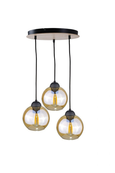 Keter Lighting Ambre 3L pendant lamp E27 H 120.0cm