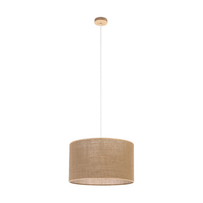 Jute Pendant 1xE27 60W Oiled Oak/Natural/Beige