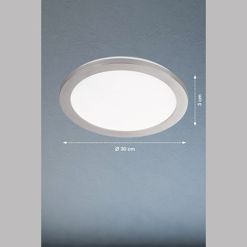 Fischer & Honsel Gotland 1L inbouwplafondlamp D 30-40cm LED