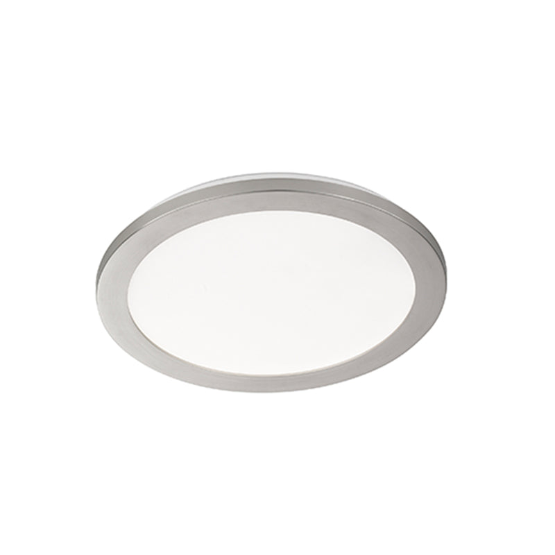 Fischer & Honsel Gotland 1L flush mount ceiling lamp D 30-40cm, nickel LED