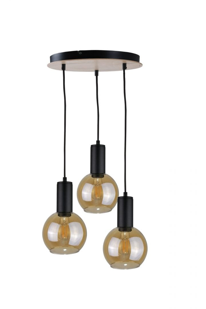 Keter Lighting Jantar 3L pendants E27 H 120.0cm