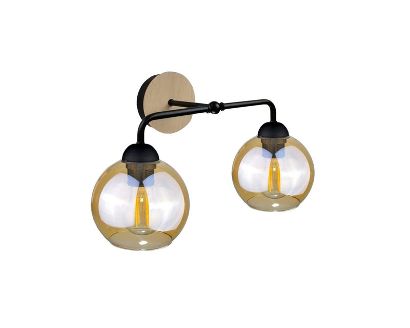 Keter Lighting Melle 2L wall sconces E27 H 25.0cm