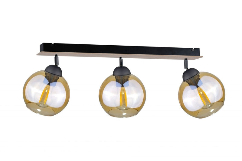 Keter Lighting Thea 3L monorail ceiling lamp E27 H 22.0cm