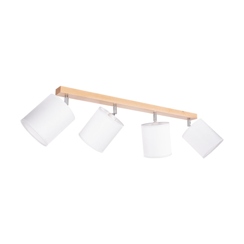 Aprilia Ceiling Lamp 4xE27 Max.25W Birch/Chrome/White