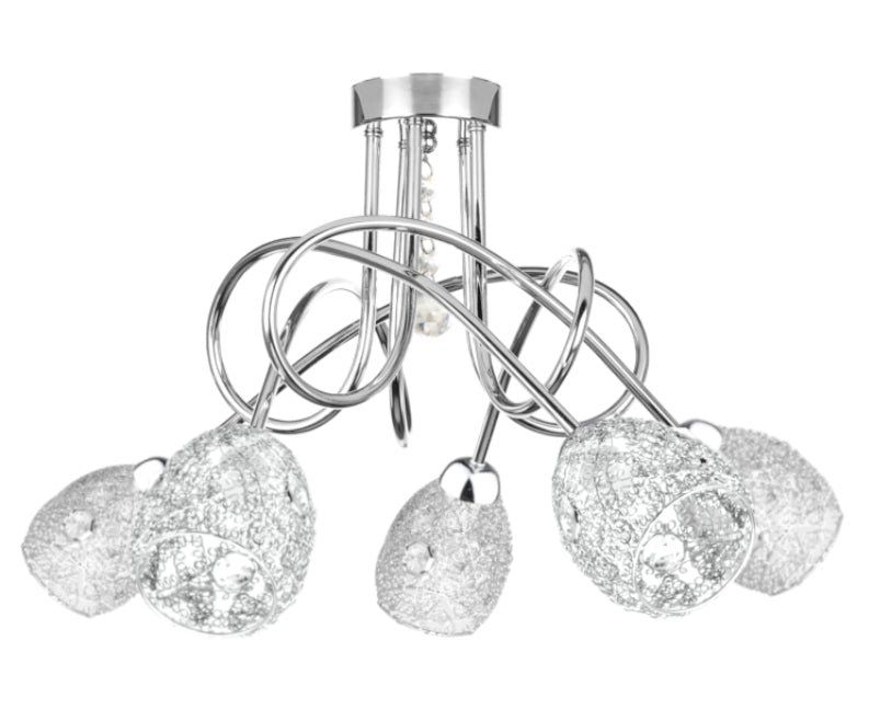 Keter Lighting Twist 5L ceiling lamp E14 H 30.0cm