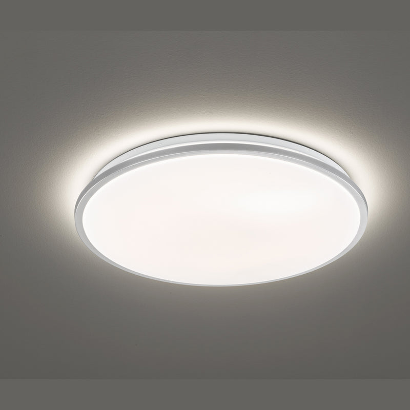 Lampada da soffitto Fischer & Honsel Jaso 1L da incasso D 40 cm argento LED