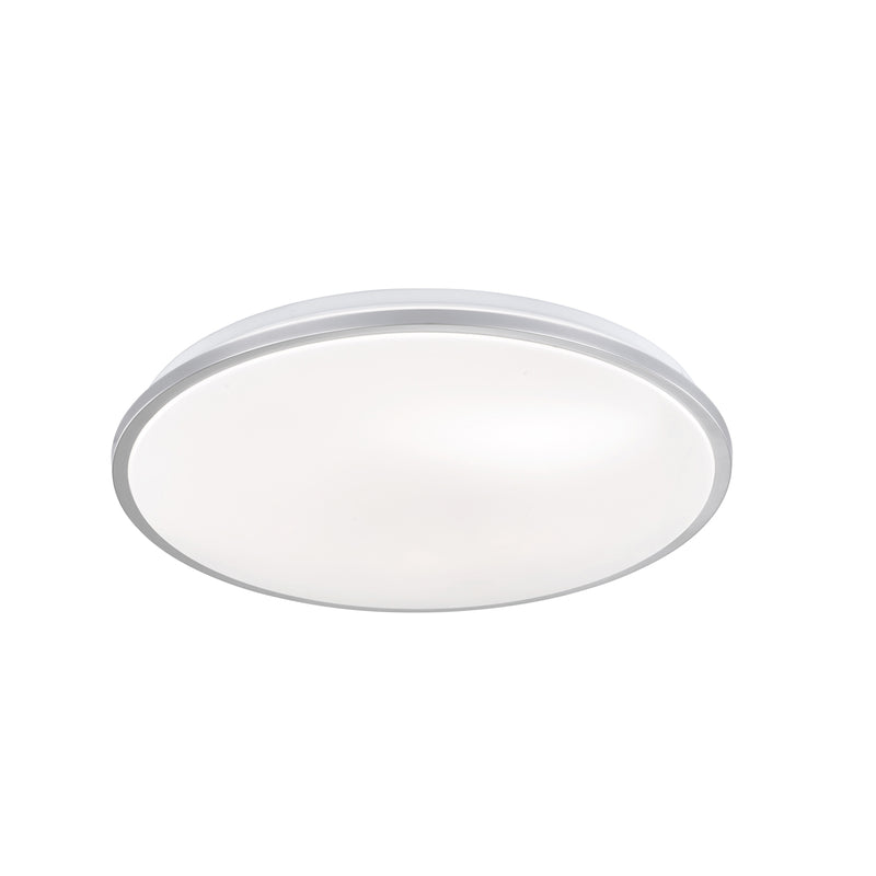 Fischer & Honsel Jaso 1L flush mount ceiling lamp D 40cm silver LED