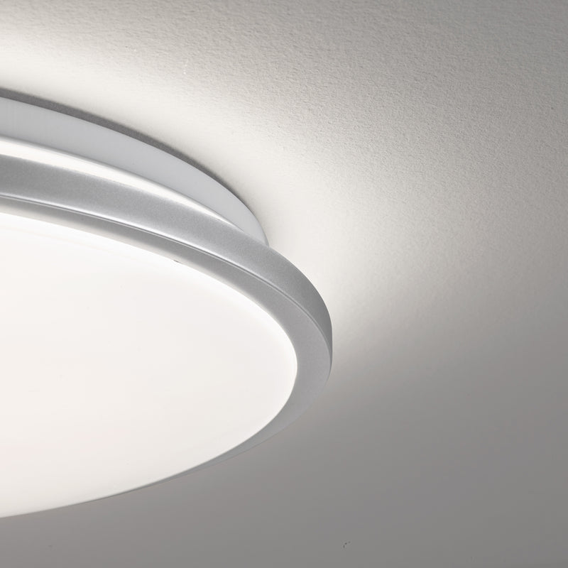 Lampada da soffitto Fischer & Honsel Jaso 1L da incasso D 40 cm argento LED