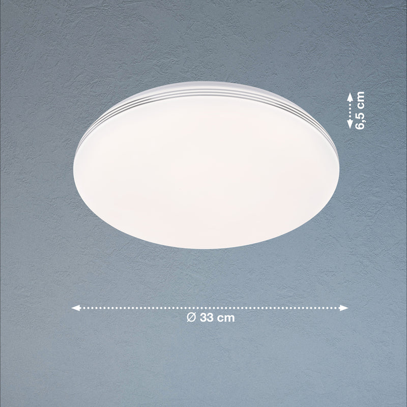 Lampada da soffitto Fischer & Honsel Faro 1L D 33 cm LED bianco