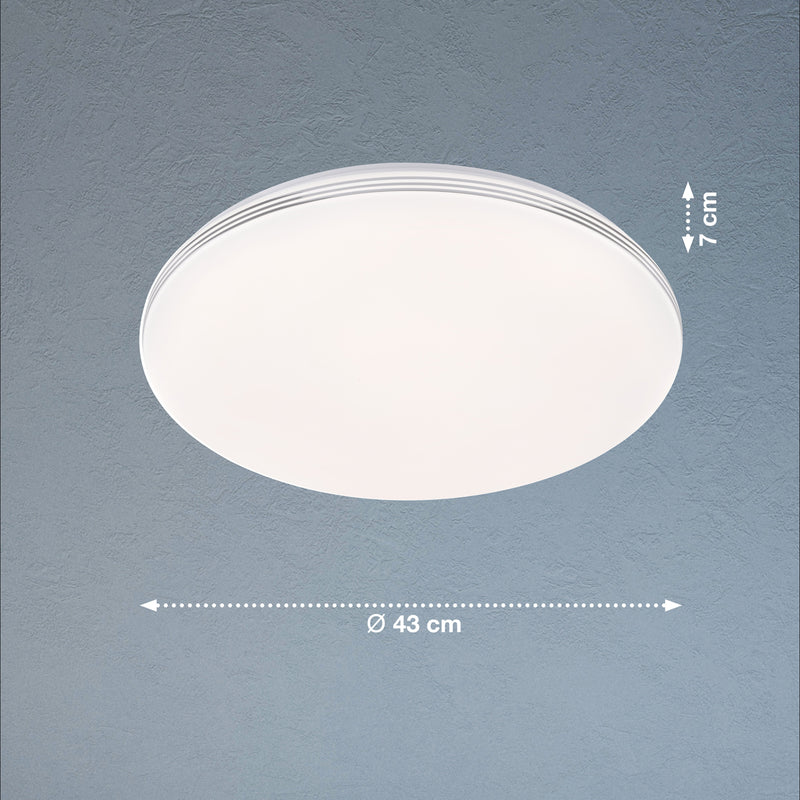 Lampada da soffitto Fischer & Honsel Faro 1L D 43 cm LED bianco