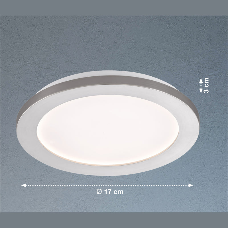 Fischer & Honsel Gotland 1L plafonnier encastrable D 17cm blanc LED