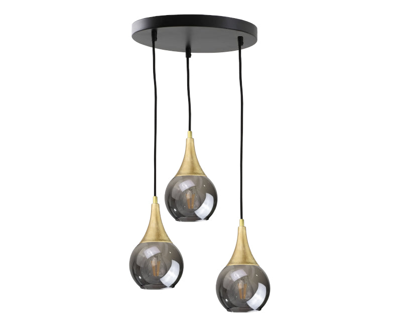 Keter Lighting Lacrima 3L pendants E27 H 120.0cm