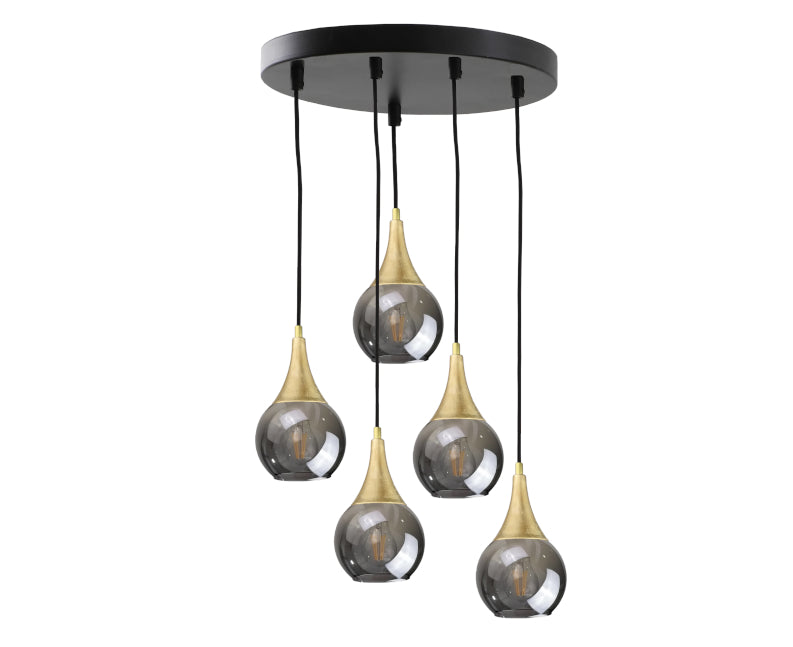Keter Lighting Lacrima 5L pendants E27 H 120.0cm