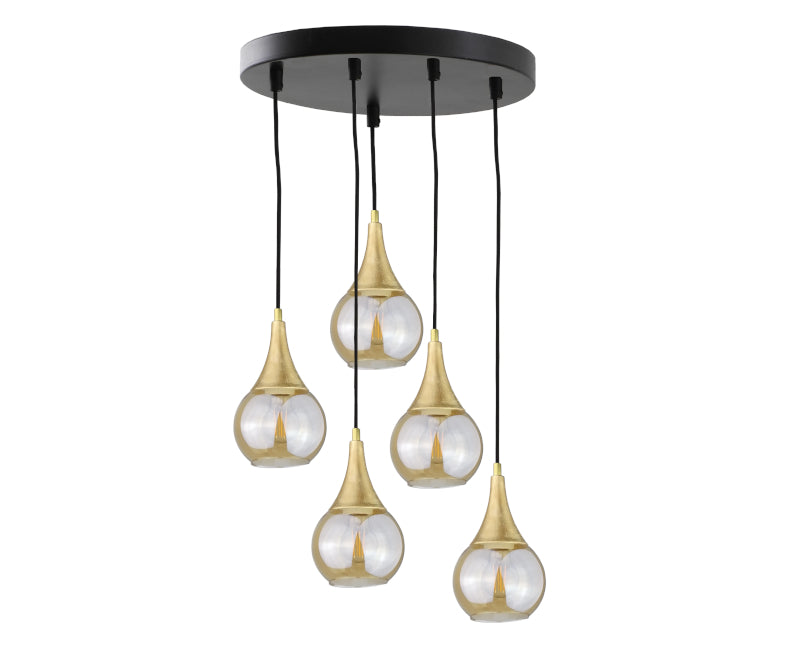 Keter Lighting Lacrima 5L pendants E27 H 120.0cm