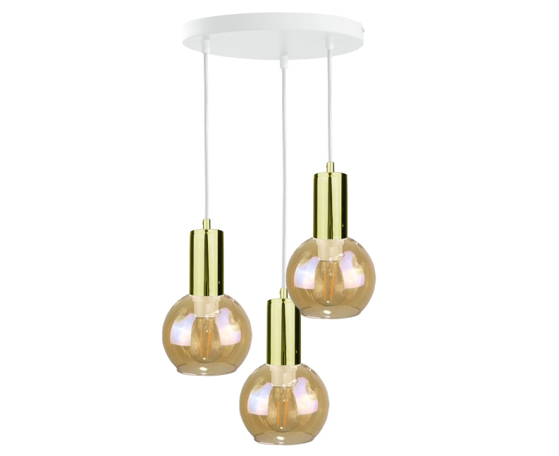 Keter Lighting Jantar 3L pendants E27 H 120.0cm
