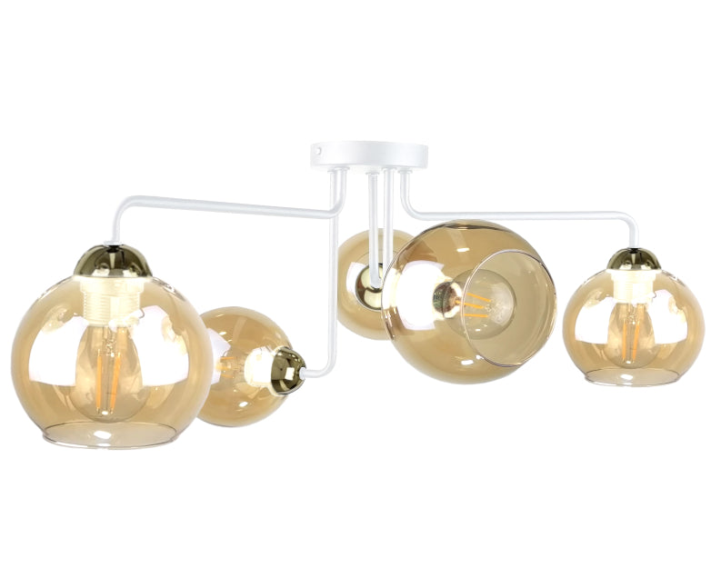 Keter Lighting Monde 5L ceiling lamps E27 H 36.0cm