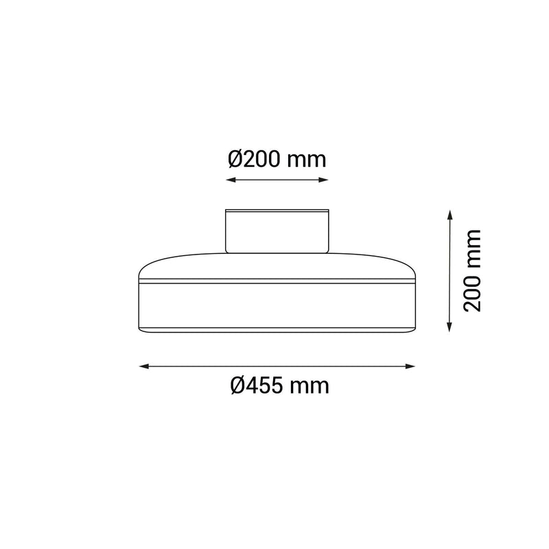 Sulion Enkel ceiling fan 5 blades white, D 45.5cm