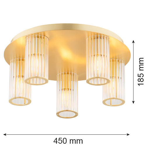 Argon Hampton 5L ceiling lamp E14 H 18.5cm