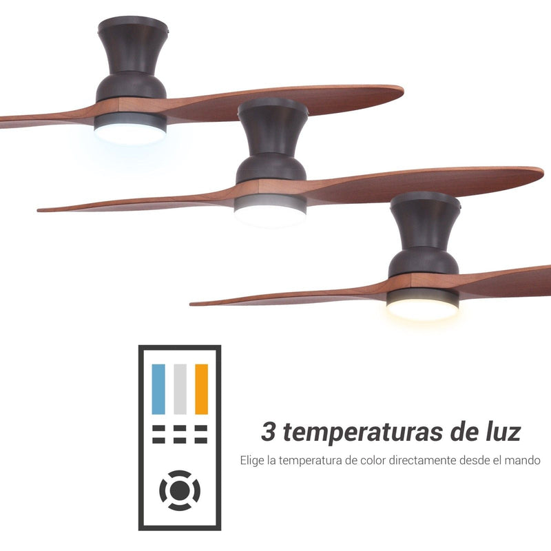 Sulion Duplo ceiling fan 2 blades black, D 107cm