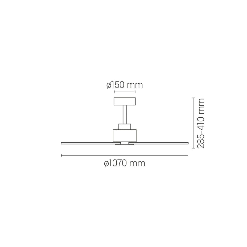 Sulion Nati m ceiling fan 3 blades, D 107cm