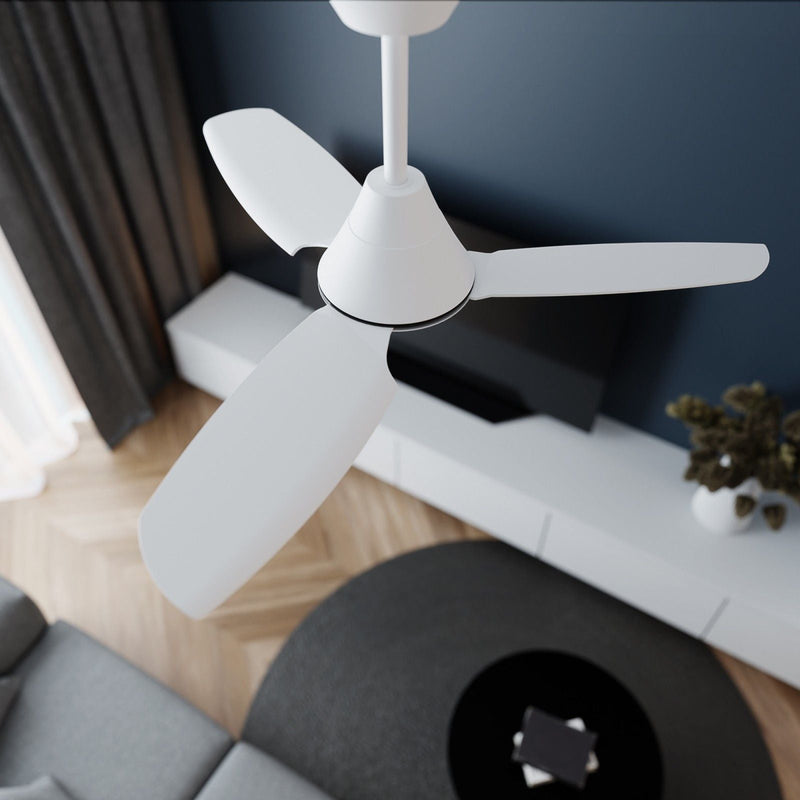 Sulion Gull ceiling fan 3 blades white, D 100cm