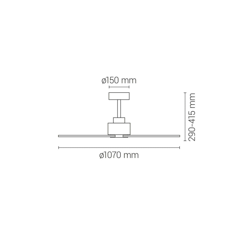 Sulion Balcony ceiling fan 3 blades, D 107cm