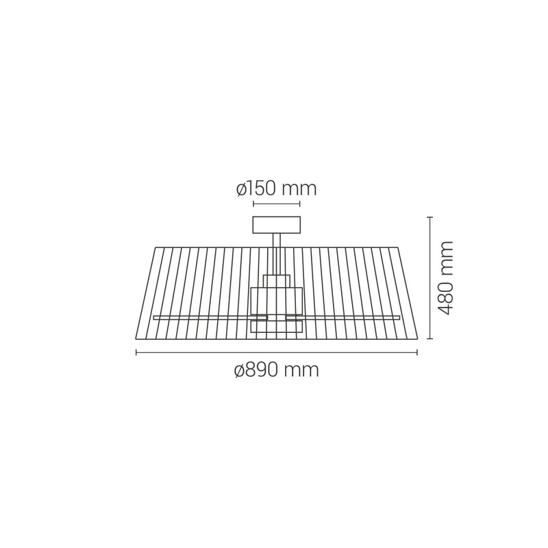 Sulion Terra ceiling fan 3 blades, D 89cm