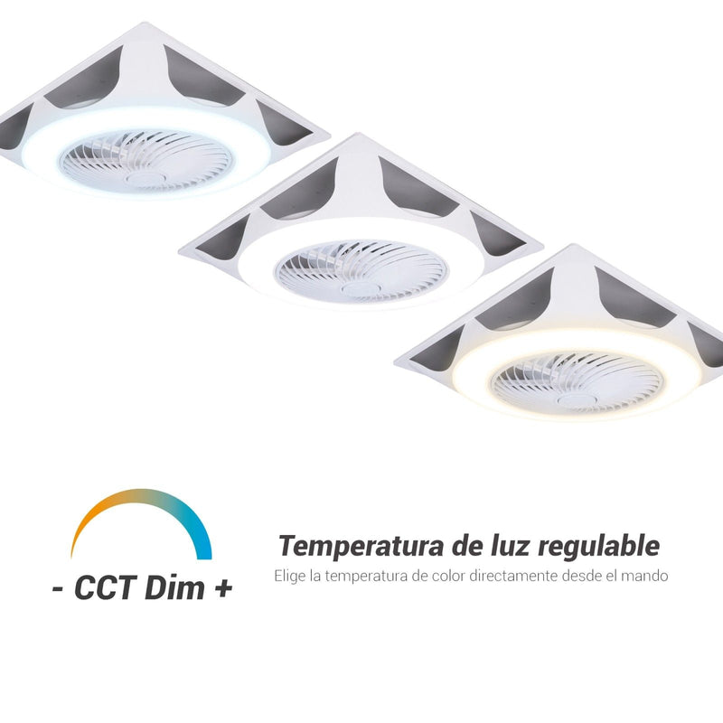 Sulion Ufo Armstrong ceiling fan 6 blades white, L 60cm