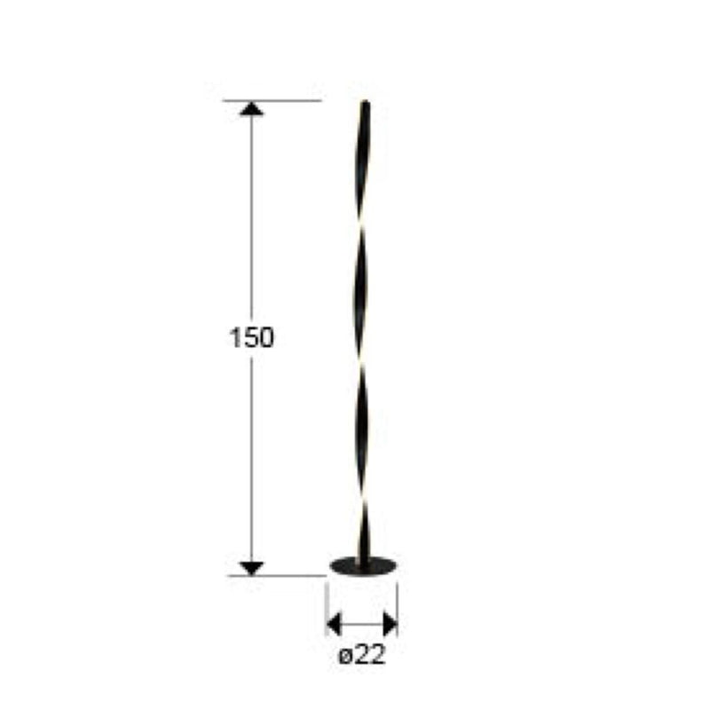 Schuller Twist 1L floor lamp D 22cm