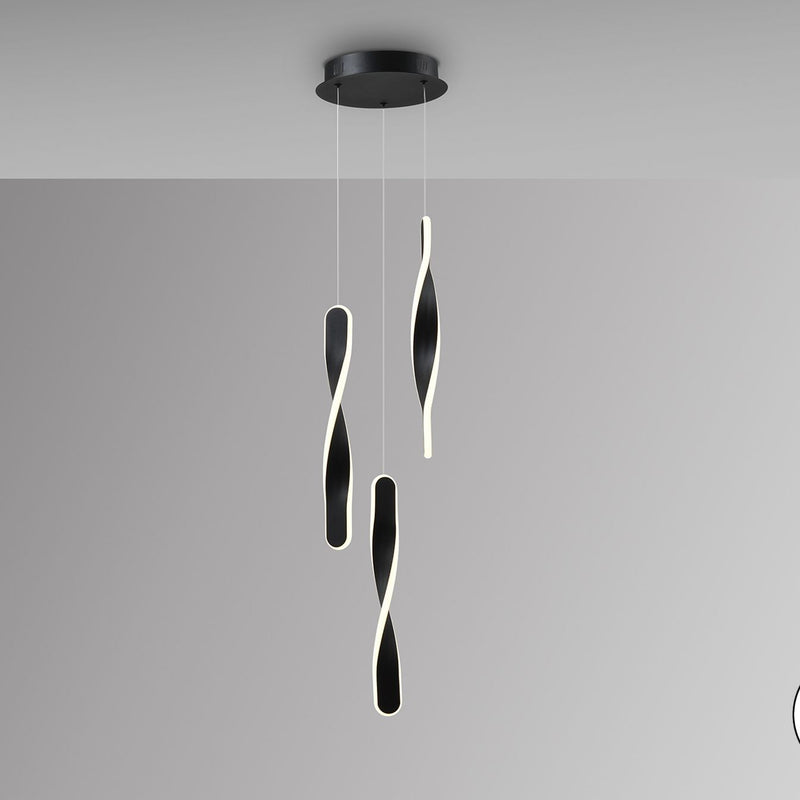 Schuller Twist 3L pendant lamp D 23cm