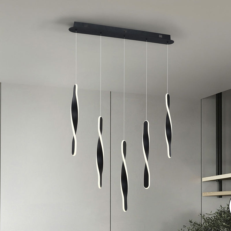 Schuller Twist 5L linear suspension ceiling lamp H 41cm