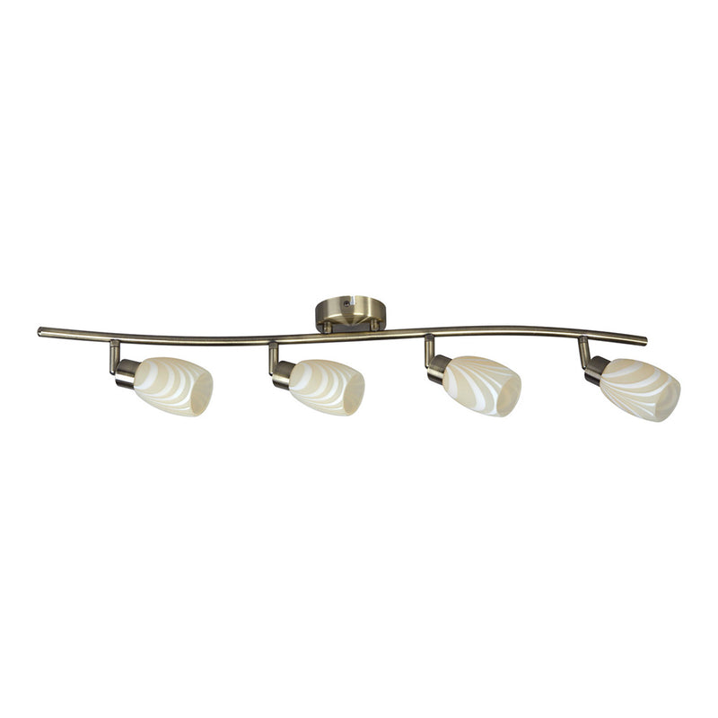 Clea Ceiling Lamp Incl. 4xG9 Max.28W Patina/Ecru