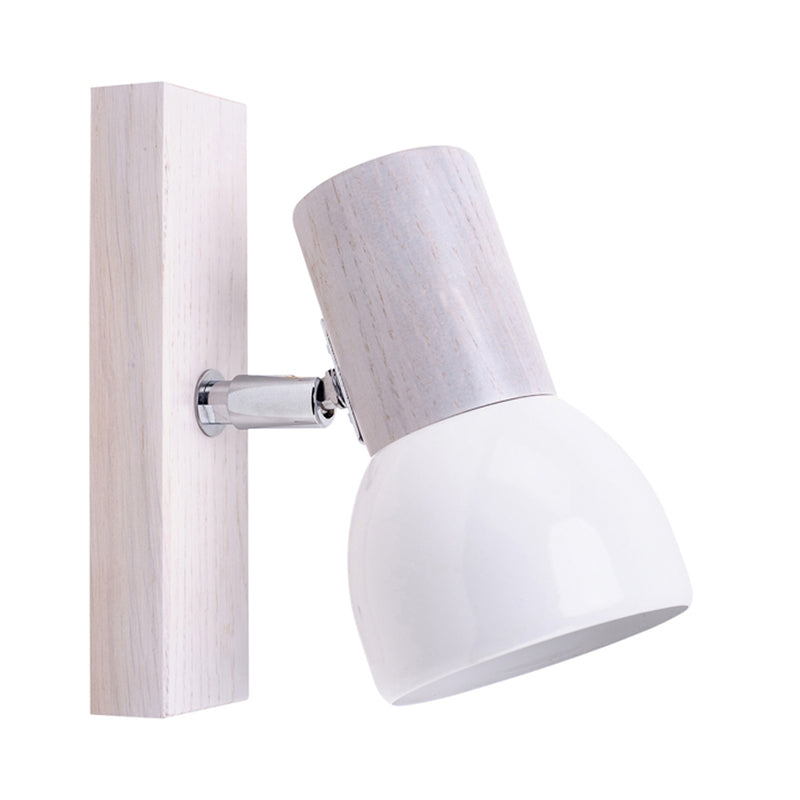 Svenda Wall Lamp 1xE27 Max.60W Oak White/Chrome/White