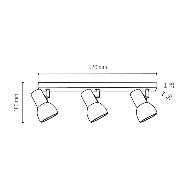 Svenda Wall Lamp 1xE27 Max.60W Oak White/Chrome/White