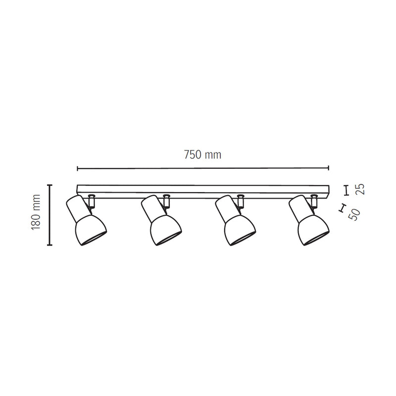 Svenda Wall Lamp 1xE27 Max.60W Oak White/Chrome/White