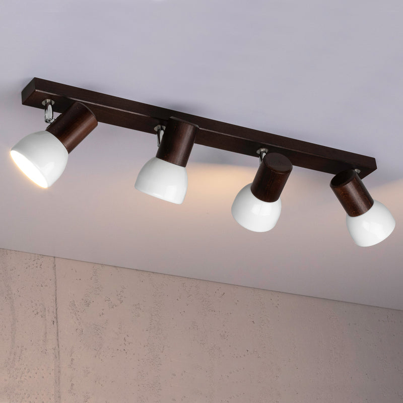 Svenda Ceiling Lamp 3xE27 Max.60W Oak White/Chrome/White