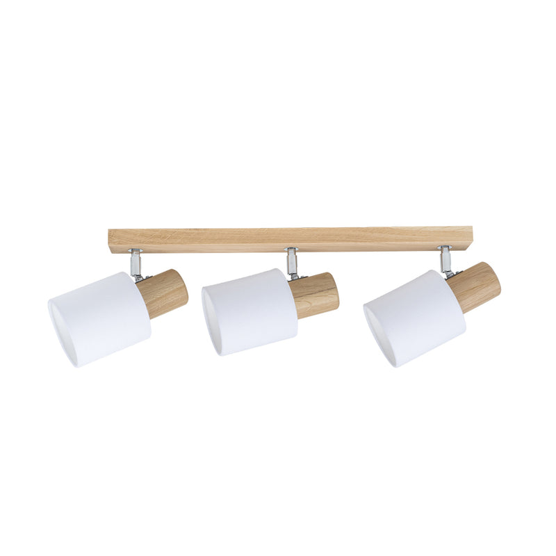 Spot-Light Treehouse 3L monorail ceiling lamp L 52cm, wood