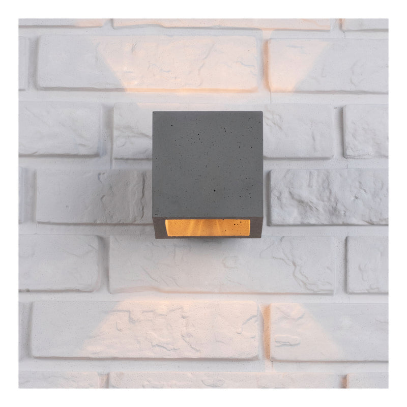 Block Wall Lamp 1xG9 Max.28W Grey