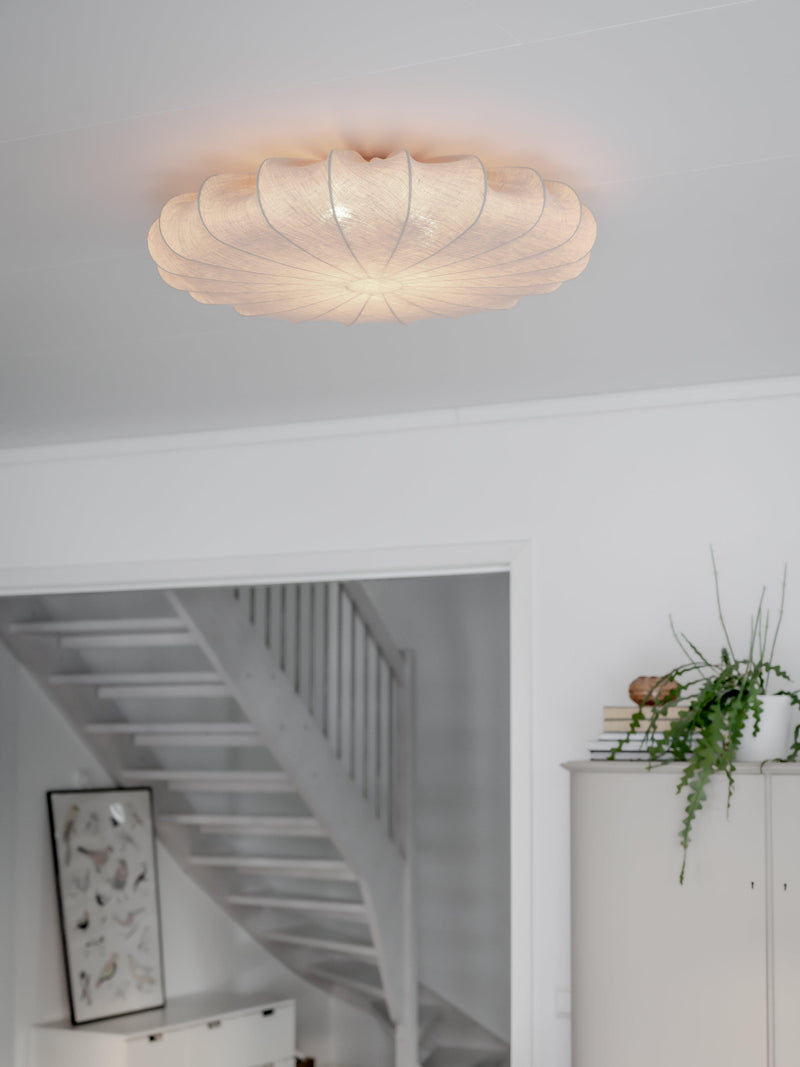 PR Home Linen 3L flush mount ceiling lamp E27 D 42-70cm