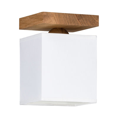 Inger Ceiling Lamp 1xE27 Max.25W Oiled Oak/White