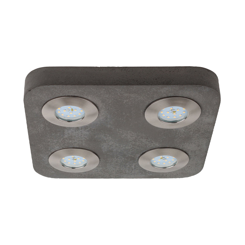 Cool Ceiling Lamp Incl. 2xLED 5W Grey/Satin