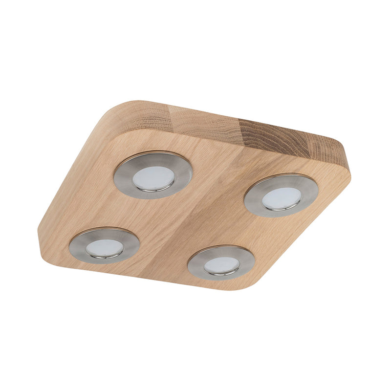 Sunniva Ceiling Lamp Incl.4xLED 5W Oiled Oak/Satin