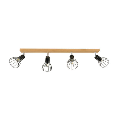 Megan Wood Ceiling Lamp 4XE14 Max.40W D?b Oiled Oak/Black