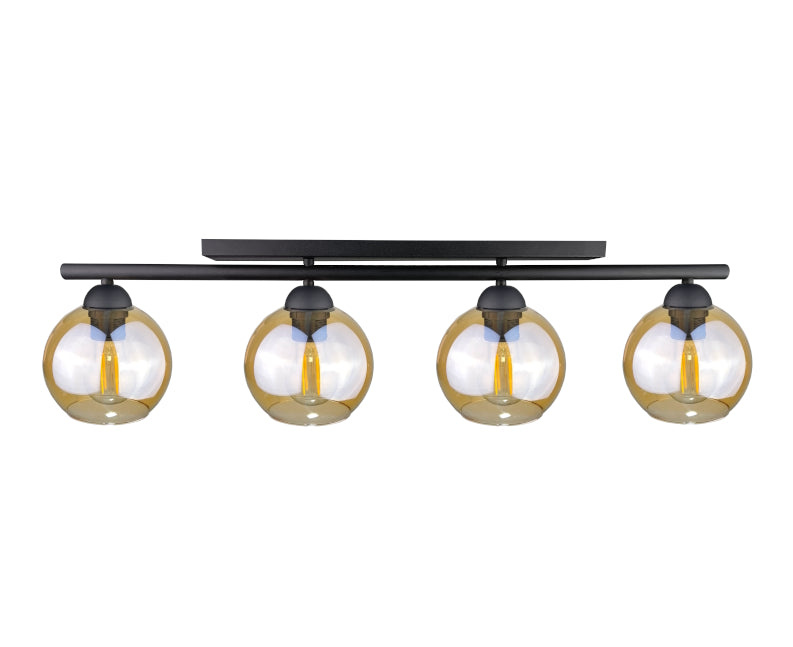 Keter Lighting Amarus 4L monorail ceiling lamp E27 H 20.0cm