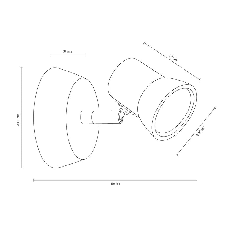 Venla Ceiling Lamp Incl. 2xLED GU10 5W Oiled Oak