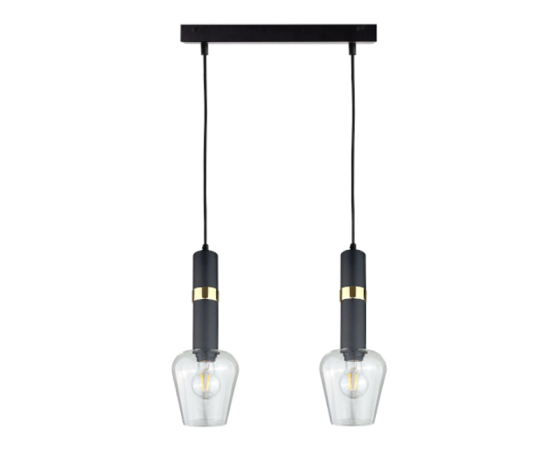 Keter Lighting Verbum 2L linear suspension pendant lamp E27 H 120.0cm