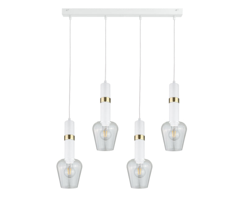 Keter Lighting Verbum 4L linear suspension pendant lamp E27 H 120.0cm